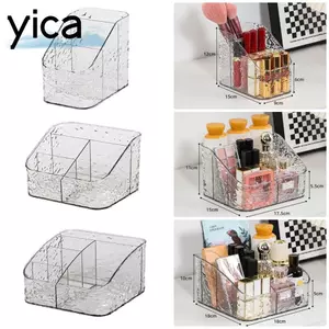 YICA 1 Cái Hộp Bảo Quản Mỹ Phẩm, Giá Để Đồ Máy Tính Để Bàn Bằng Nhựa Đa Năng, Sắp Xếp Kệ 1 / 3 / 4 / 5 Lưới Khăn Giấy Mặt Hộp Trang Điểm