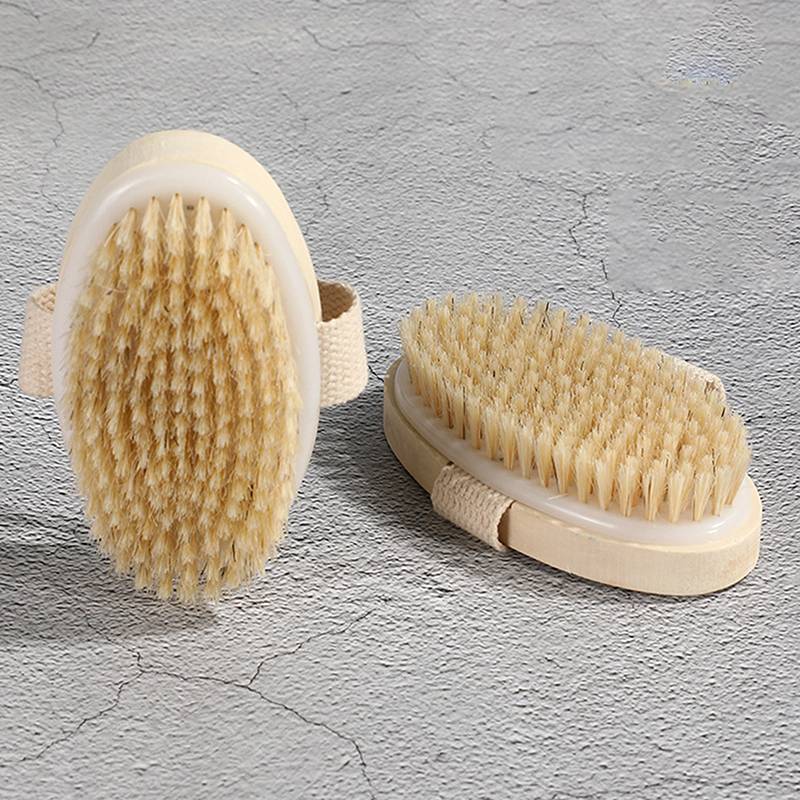 KUZHEN 1 Cái Tẩy Tế Bào Chết Bằng Gỗ Massage Toàn Thân Bàn Chải Tắm Lông Tự Nhiên Bàn Chải Mềm Mại Phòng Tắm Nữ Người Đàn Ông Chăm Sóc Da Bàn Chải HOT