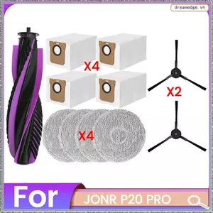 Dành Cho Máy Hút Bụi Robot P20 PRO Thay Thế Bàn Chải Bên Cây Lau Nhà Vải Túi Bụi 10 Chiếc Phụ Kiện Vệ Sinh Gia Đình