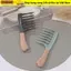 Lược uốn răng gợn sóng SUNKISSD, Lược chải răng lớn hai hàng nhẹ, Dụng cụ chăm sóc tóc dài cầm tay Dụng cụ tạo kiểu tóc xoăn