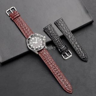 10-22mm Hai Mặt Lớp Trên Đồng Hồ Da Thật Chính Hãng Dây Đeo Đồng Hồ Cá Sấu Họa Tiết Cá Sấu Da Bò Đồng Hồ Dành Cho Nam Nữ Vòng Tay Vintage 10 / 12 / 13 / 14 / 16 / 18 / 19 / 20 / 21 / 22mm