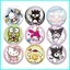 HT2 Sanrio Pochacco BADBADTZ-MARU Cinnamoroll Laser Bạc Hành Đôi Flash huy hiệu quà tặng cho bộ sưu tập bạn gái TH2