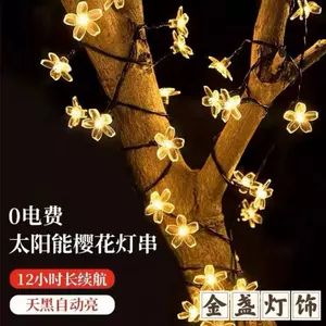Đèn Led Năng Lượng Mặt Trời Hoa Anh Đào Dây Đèn Sân Ngoài Trời Trang Trí Giáng Sinh Ngày Lễ Hoa Anh Đào Dây Đèn Lồng Chống Nước PN1E