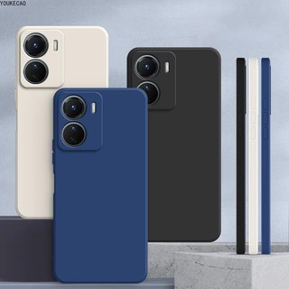 Dành cho Ốp lưng Vivo Y16 màu trơn Vivo Y16 Vỏ bảo vệ silicon chống rơi màu trơn đơn giản