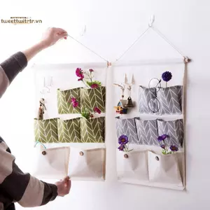 TRTR 7 Nhà Thơ Treo Người Tổ Chức Chống Thấm Nước Treo Túi Bảo Quản Treo Tường Tủ Quần Áo Tổ Chức Đồ Lặt Vặt Túi Trang Trí Nhà VN