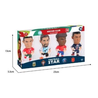 Mô hình tượng nhỏ cầu thủ bóng đá cầu thủ World Cup 2026, đồ chơi sưu tầm, mô hình sao thời thượng