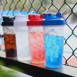 Bình lắc thể thao dung tích lớn, cốc nhựa tập gym, tiện mang theo ngoài trời cho nam nữ, phù hợp bột protein, KDQD