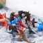 Lớn Rắn Đen Rắn Quái Vật Cao Su Mềm Mô Hình Đồ Chơi Ultraman Đồ Chơi Cao Su Mềm Bé Trai Không Thể Phá Vỡ Cao Su Mềm