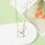 Heiiiokitty Hello Kitty Vòng Cổ Hoạt Hình Cô Gái Dễ Thương KT Mèo Mặt Dây Chuyền Với Kim Cương Xương Đòn Dây Xích-X41