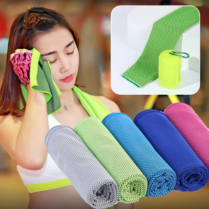 Khăn thể thao làm mát bằng lụa băng tức thì Làm mát Yo-ga và Pilates Kéo dài