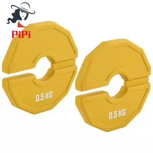 2 Chiếc Phòng Tập Gym Micro-Loại Đĩa Quả Tạ Phân Số Đĩa Trọng Lượng Cao Su Phân Số Đĩa Trọng Lượng Đĩa Add-on Khẩu Độ 35mm 0.5KG