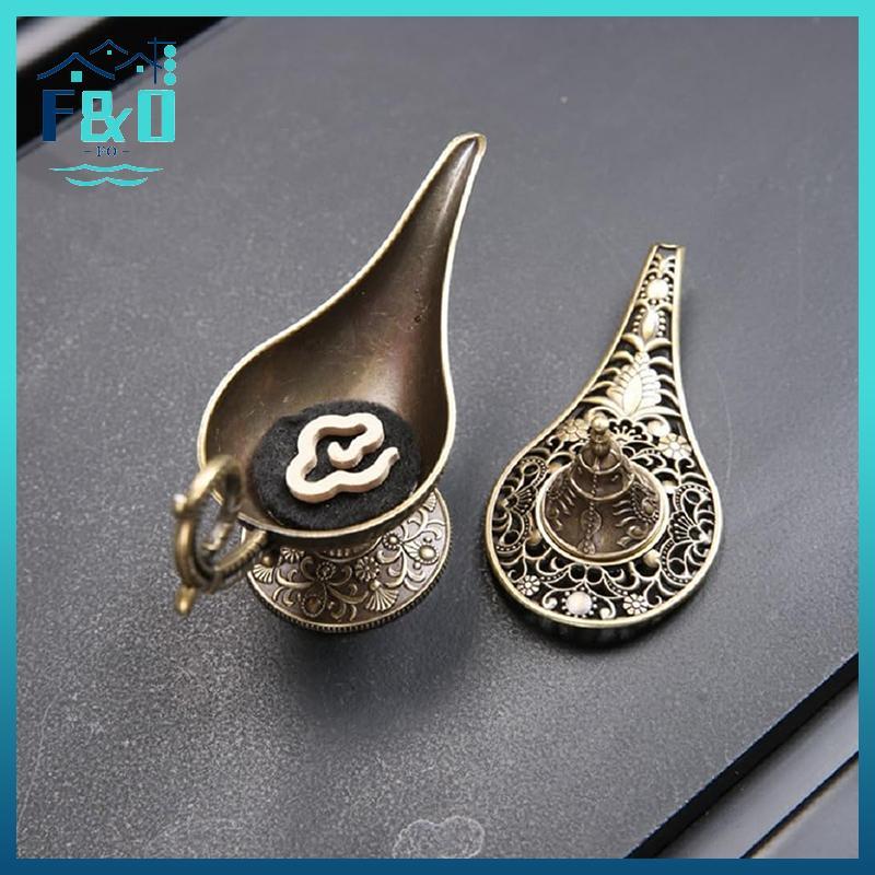 [F & O] Đèn phong cách cổ xưa Đầu đốt hương kim loại có mùi thơm & không giữ Trang trí nội thất Quà tặng Đầu đốt hương Ả Rập {vn}