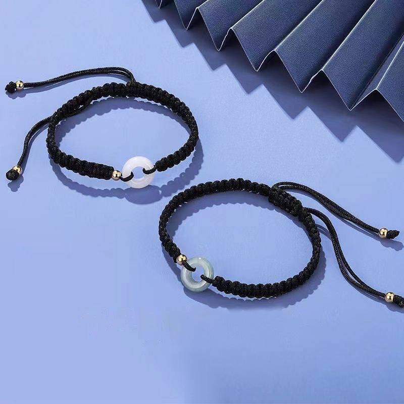 CANAMEK Luy Cặp Đôi Vòng Tay Hòa Bình Bule Tay Dệt Vòng Tay Vintage Bạn Gái Quà Tặng Sinh Nhật CSF