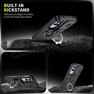 Ốp Điện Thoại Cho Vivo V70 FE Elite S50 5G 4G 2026 Chống Sốc Đẩy Kéo Cửa Sổ Bảo Vệ Ống Kính Máy Ảnh Vỏ Vòng Kim Loại Giá Đỡ Camera Bảo Vệ Mặt Sau