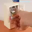 MAKY 1 Bộ Nhà Chơi Đồ Chơi 1: 12 Nhà Búp Bê Hoạt Hình Mini Tủ Lạnh Thu Nhỏ Thực Phẩm Chơi Nhà Bếp Cảnh Nhà Thơ Nội Thất Mẫu VN