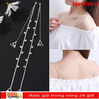 Dây đeo áo ngực METALWRK, Dây đeo vai đồ lót vai gợi cảm có thể tháo rời, Dây đeo vai có thể điều chỉnh trang trí chống trượt thanh lịch