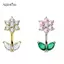 AqToCna Thép Không Gỉ Hoa Bướm Bụng Nút Nhẫn Nữ Pha Lê Zircon Trái Tim Rốn Xuyên Trang Trí Gợi Cảm Cơ Thể Trang Sức AqToCna