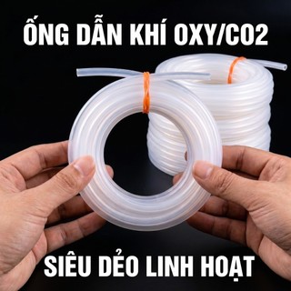 Ống Silicon / Dây Dẫn Khí OXY Siêu Dẻo 4x6mm - Ống Khí Bể Cá Chống Gập Siêu Bền
