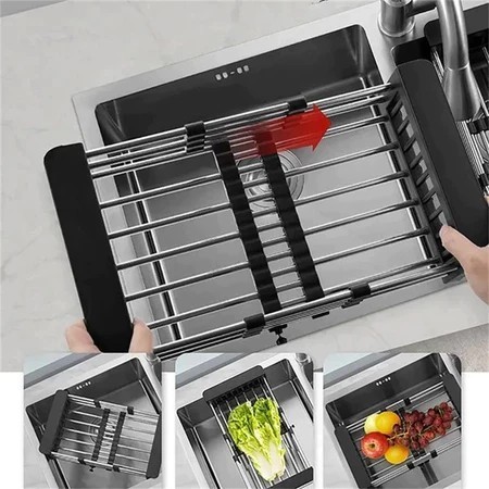 Chậu Rửa Bát 1 Hố Inox 304 Nhiều kích cỡ -Full Phụ Kiện, Sang Trọng, Chống Gỉ, Dễ Lắp Đặt