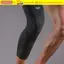 CORALTIDE Miếng đệm đầu gối, Miếng đệm đầu gối nén Nylon đàn hồi, Đồ dùng thể thao Miếng đệm đầu gối màu đen