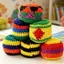 Túi Đựng Chân Dệt Kim 6 Miếng Dệt Kim Handmade Nhiều Màu Sắc Bóng Làm Bằng Tay Cho Trò Chơi Đi Biển Chơi Ngoài Trời saixit2vn