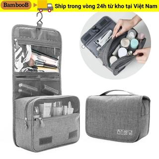 Túi vệ sinh du lịch BAMBOOB Di động dung tích lớn có móc Túi trang điểm treo chống nước