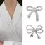 PNPIA- Thanh Lịch Nơ Kim Cương Giả Thổ Cẩm Bule Pin Dành Cho Nữ Bé Gái Nơ Bule Pin Cardigan Kẹp Trang Sức Thổ Cẩm Phụ Kiện