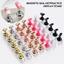 FAVORITEGOODS 5 Cái Chân đế thực hành đầu móng tay giả, Giá đỡ nghệ thuật móng tay từ tính nhiều màu DIY, Đế pha lê có thể tái sử dụng Dụng cụ làm móng tay