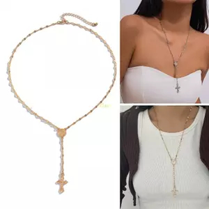 Flgo Vòng cổ Lariat hiện đại Trang sức Dây chuyền xương đòn để mặc tinh thần hàng ngày