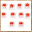 10 Cái Nhựa Cho Cherry Red 3 Pin MX RGB Bàn Phím Công Tắc Cơ Thay Thế