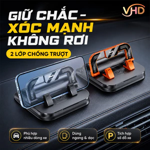 Giá Đỡ Điện Thoại Ô Tô 2 Trong 1 Kèm Biển Số Xe – Xoay 360° Gắn Taplo, Lắp Đặt Dễ Dàng