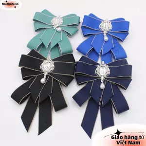 NORDICLIFE Nơ, Dây Nơ Ruy Băng Kim Cương Giả Handmade, Thời Trang Pha Lê Ruy Băng Vải Nghệ Thuật Ruy Băng Nơ Thổ Cẩm Dành Cho Nam Và Nữ