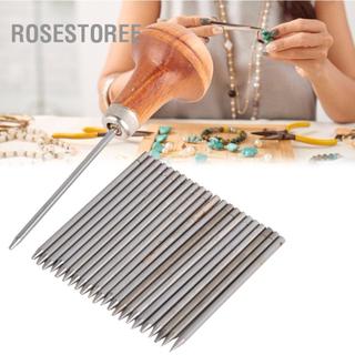 Rosestoree Salmue 23 Bộ Trang Sức Graver Dụng Cụ Kim Loại Chiếu Trúc Hạt Hạt Bộ Dụng Cụ Kim Cương Hạt Đá Thiết Lập Máy Khắc Để Làm Việc