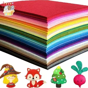 Tấm Vải Nỉ Mềm 20 Màu Cho DIY và Thủ Công, Chất Liệu Không Dệt 1mm
