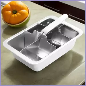 Khối Đá Khuôn Thép Không Gỉ Tay Cầm Khay Đá Inox 6 Khối Cho Tủ Đông Khối Lớn Dễ Dàng Phát Hành mueadsyvn