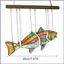 Đồ trang trí cho cây 2D Acrylic đầy màu sắc Trang trí mặt dây chuyền cá trang trí tường Đồ trang trí câu cá cho trong nhà ngoài trời mueadsyvn