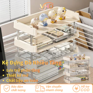 Kệ Đựng Đồ Đa Năng Nhiều Tầng Có Ngăn Kéo – Tối Giản, Dung Tích Lớn, Sắp Xếp Bàn Học & Đồ Chơi Phòng Trẻ Gọn Gàng