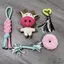 【Ready Stock】 Dog Cat Toy Bite-Resistant Molar Relieving Stuffy Companion Plush Doll Puppy Small Medium Dog Sound Set Teddy waTK