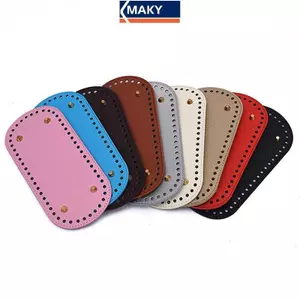 MAKY 22 * 10cm Đáy Dài Cho Túi Dệt Kim Da PU Đế Handmade Đáy Có Lỗ Diy Móc Túi Đáy Phụ Kiện VN