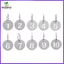 Thẻ chìa khóa với số kim loại bằng thép không gỉ 10 chiếc zhenghtr