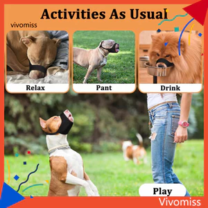 Mõm chó bằng Nylon mềm cho chó Vỏ miệng lưới thoáng khí Ngăn ngừa sủa cắn Nhai Thiết kế có thể uống thoải mái cho chó săn ngắn Đồ dùng cho thú cưng cho chó