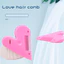 【Roshy】an toàn cho trẻ em Lược tỉa tóc mái hình trái tim lược cắt và tỉa tóc. dễ thương hai mặt