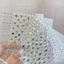 【Roshy】phụ kiện trang trí móng tay hình ngôi sao vàng bạc. hình dán móng tay 3D Hình dán móng tay hình ngôi sao