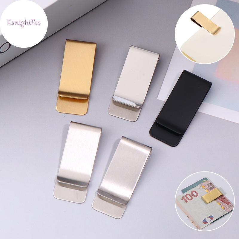 K2nightFee 5 Cái Đơn Giản Mỏng Kim Loại Kẹp Tiền Di Động Đa Năng Kinh Doanh Kẹp Thẻ Nam Ví Đựng Thẻ Kinh Doanh Ví Kẹp Tiền VN