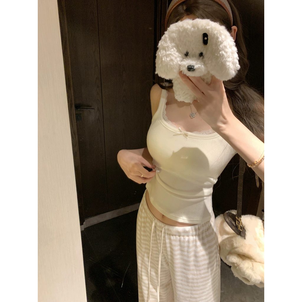 SUXI Áo hai dây mềm mại dành cho nữ mùa hè 260423