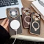 Da Mate80Protating Leather mate80 Mạ Điện Giá Đỡ Họa Tiết max Kim Loại Chữ Thập Thời Trang Thích Hợp Cho Túi Vỏ Từ m70pro Da Chống Matte mat80pro Nhúng Ống Kính meitepor Vân Tay mete60pro Hoa Văn Hấp Thụ Xoay Tay Ánh Sáng Full pm Khung Xe