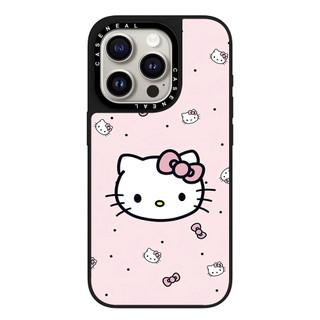 CASENEAL Black Spot Kitty Vỏ Điện Thoại Gương Chất Lượng Cao Thích Hợp Cho iPhone 17ProMax 17pro 17 air 16promax 16 15promax 15 14promax 13 13promax Ốp Lưng Cứng Chống Rơi Thời Trang