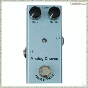 Bàn đạp hiệu ứng đàn guitar điện Vintage Overdrive Fuzz Biến dạng Tương tự Độ trễ ổ đĩa cuối cùng Bàn đạp đàn guitar Hợp âm tương tự