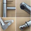 Nhà Vệ Sinh Vòi Inox 304 Lỗ Đơn Nước Chậu Rửa Lạnh Vòi Nóng Lạnh Lưu Vực Phòng Tắm Van Trộn