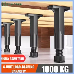 POP 4 Chân Hỗ Trợ Nội Thất Có Thể Điều Chỉnh Với Đế Chống Trơn Trượt Nội Thất Kính Thiên Văn Đứng Cho Khung Giường Bàn Ghế Ổn Định